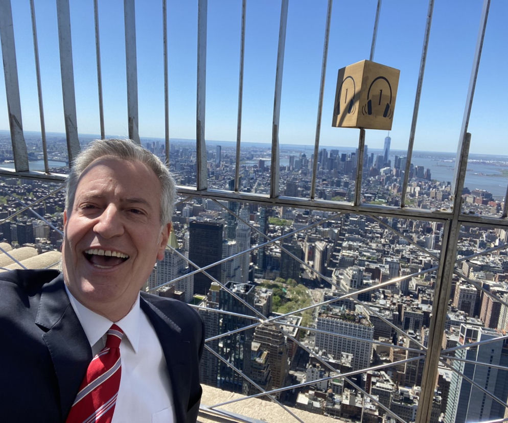 Burmistrz Nowego Jork Bill de Blasio (60 l.)