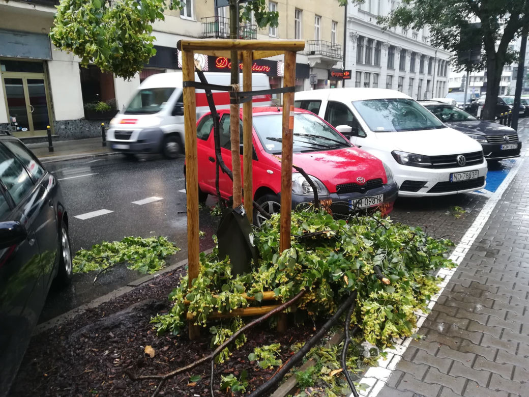 Burza przeszła nad Warszawą