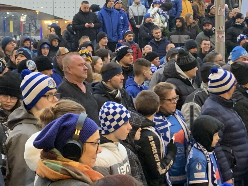 Protest kibiców Ruchu Chorzów w sprawie stadionu 