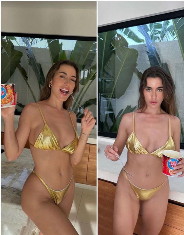 Znana influencerka zjadła kawałek swojego kolana w spaghetti bolognese. Potem nakarmiła nim kochanka