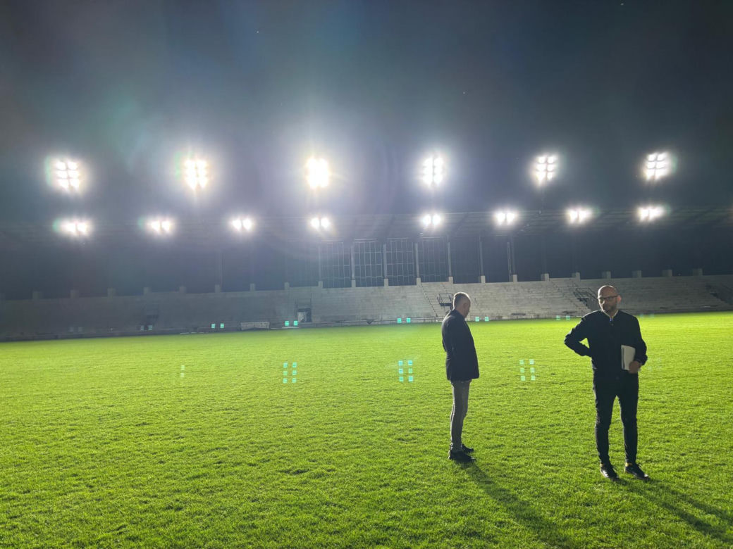 Oświetlenie stadionu przy ul. Kilińskiego w Nowym Sączu 