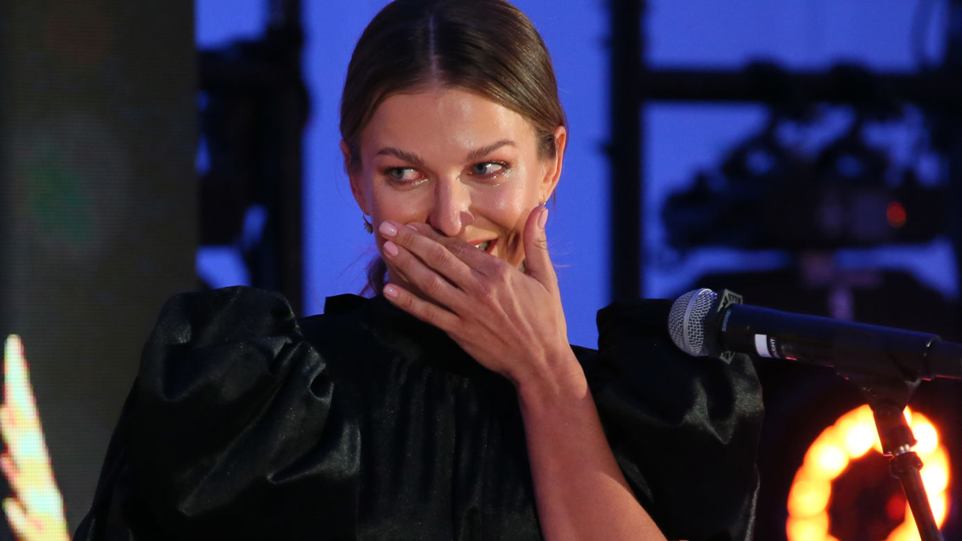 Zapłakana Anna Lewandowska na gali rozdania nagród WPROST