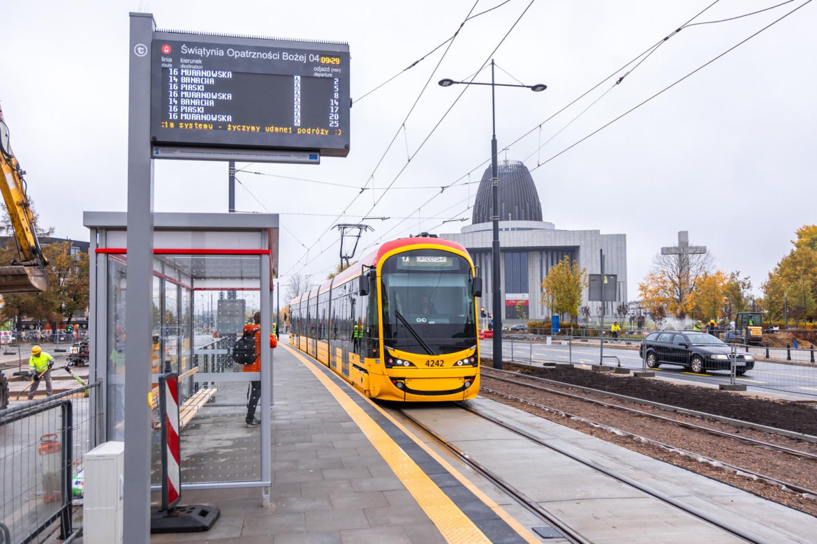 Tramwaj do Wilanowa – trasa otwarta w październiku 2024 r.