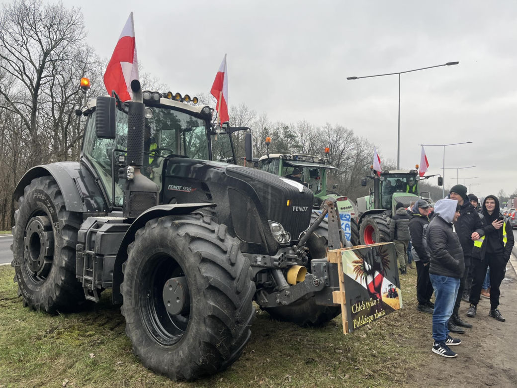 Protest rolników w Warszawie i na obrzeżach miasta 