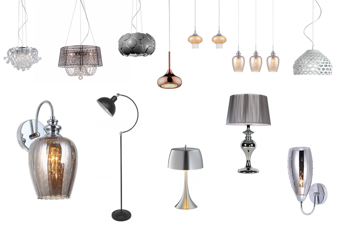 Klosze do lamp i lampy stołowe w kolorze