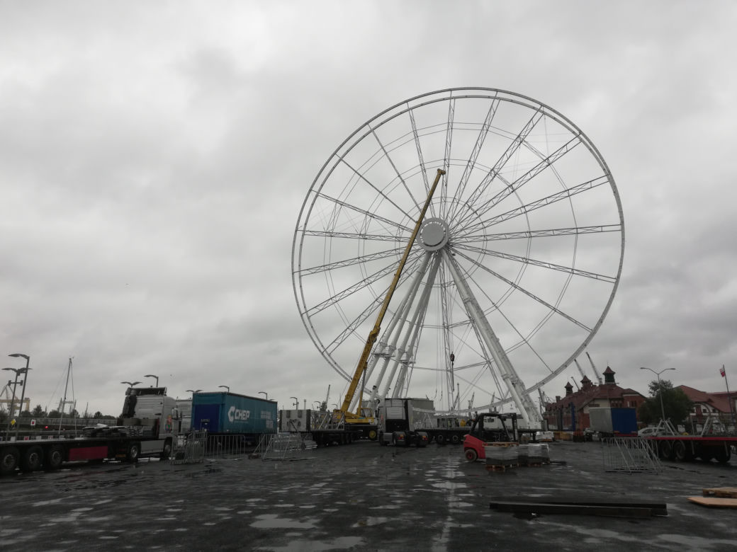 Wheel of Szczecin znika z panoramy Szczecina