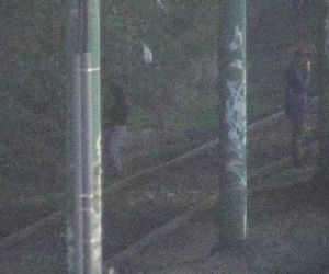 Biesiada na torach tramwajowych w Poznaniu