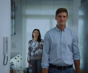 M jak miłość odc. 1406. Iza (Adriana Kalska), Marcin (Mikołaj Roznerski)
