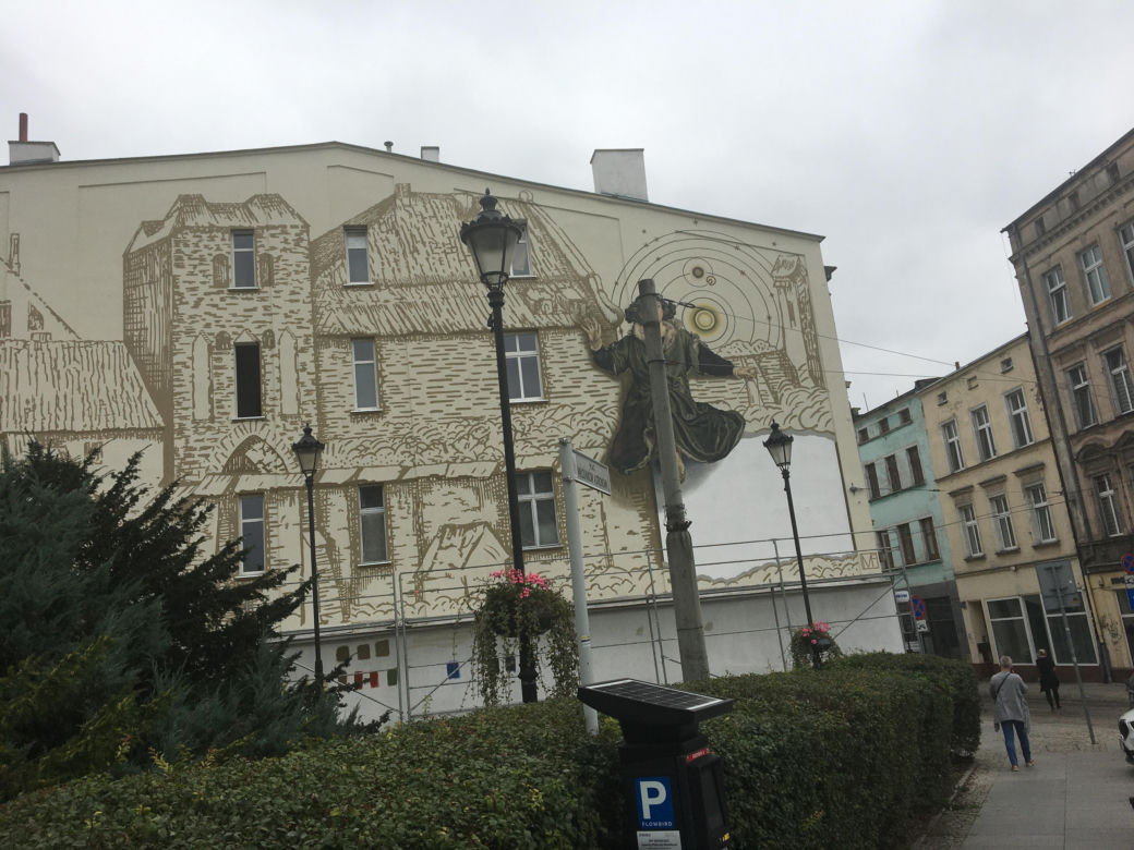Mural Mikołaja Kopernika w Grudziądzu