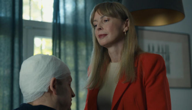 Barwy szczęścia, odcinek 3305. Łukasz (Michał Rolnicki), Agnieszka (Katarzyna Tlałka)