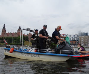 Kajakowy Eko Patrol sprzątał okolice Wyspy Grodzkiej i Kanału Zielonego