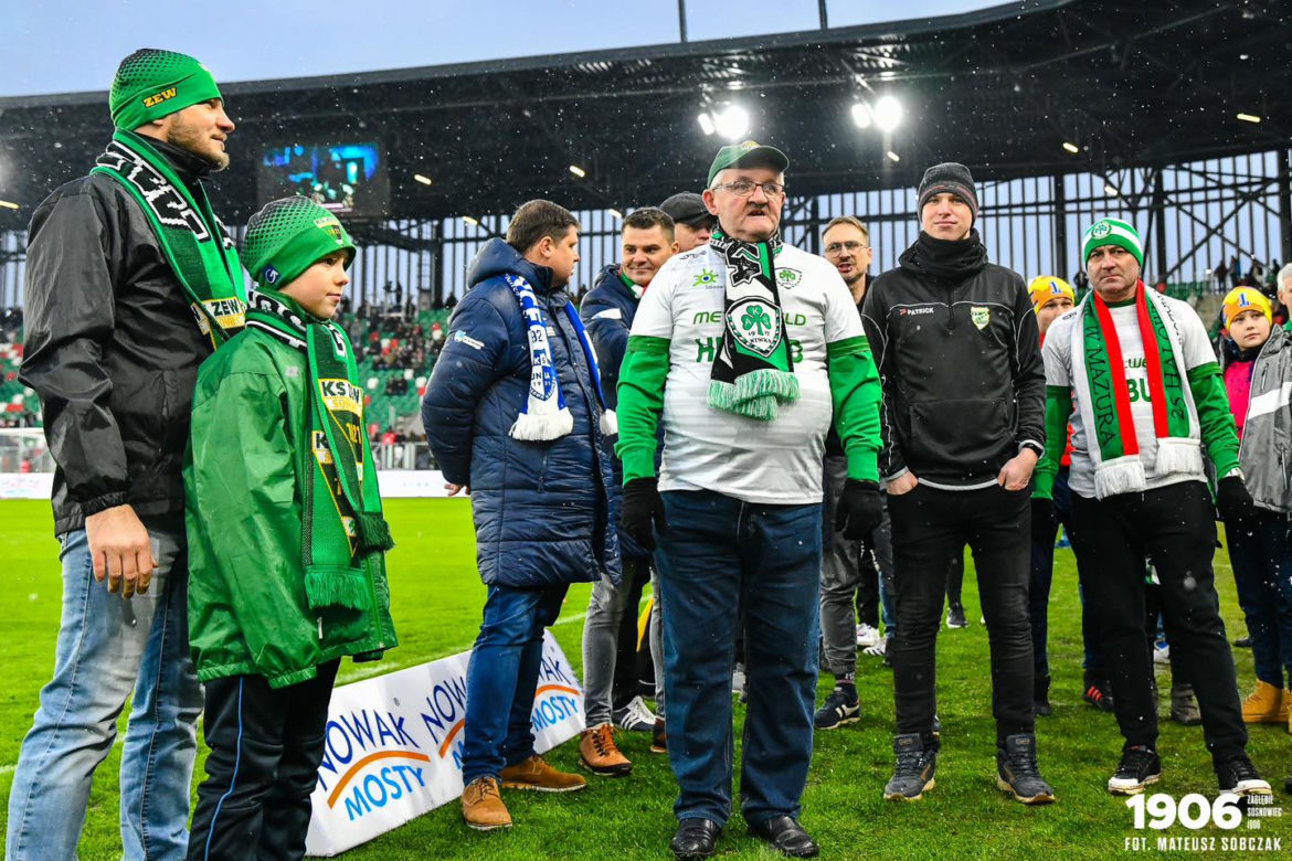 Kibice na meczu Zagłębie Sosnowiec - GKS Katowice