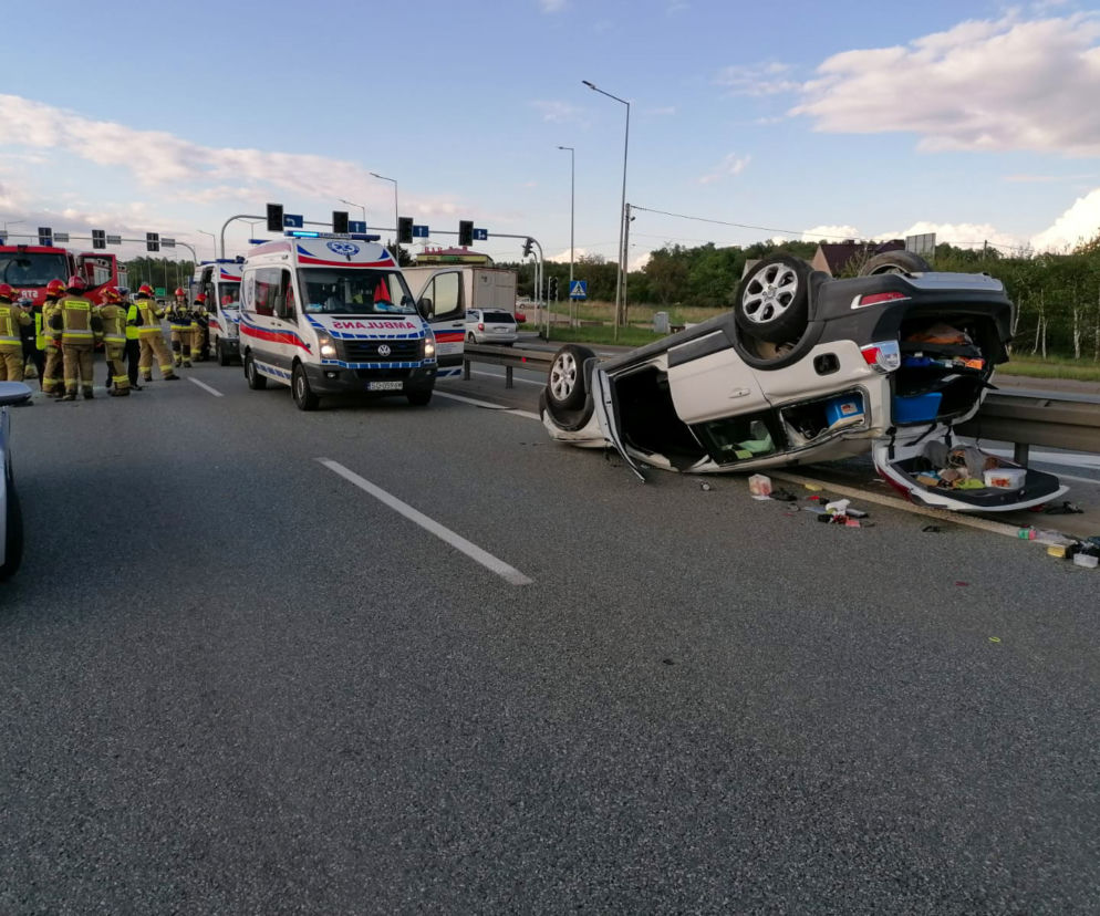 Wypadek w Podwarpiu na DK 91