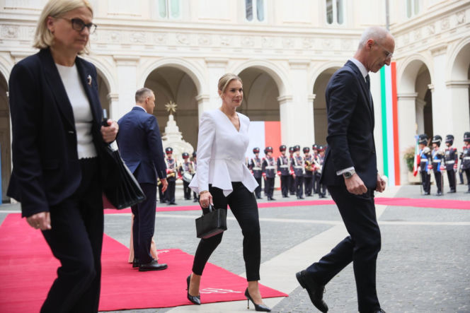 Marta Nawrocka we Włoszech