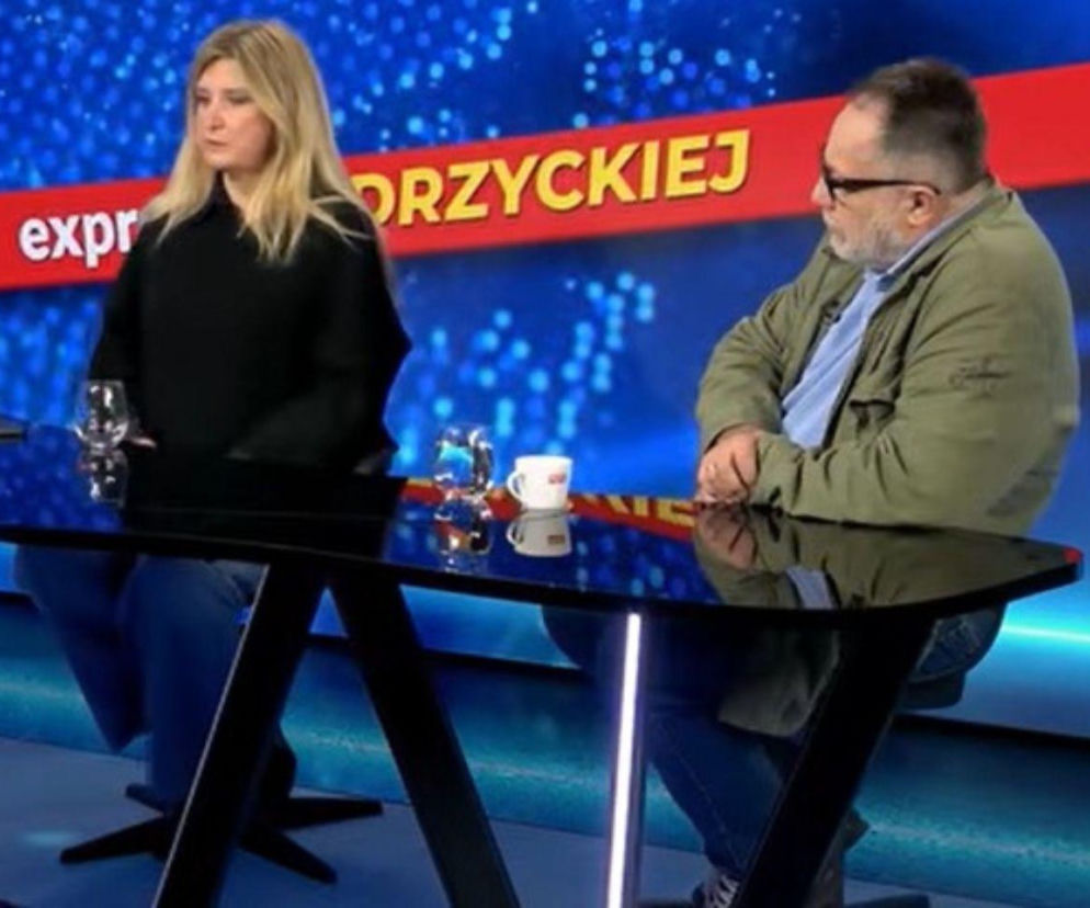 Magdalena Rigamonti i Marcin Celiński w studiu programu Express Biedrzyckiej. O agresji w szkołach przeczytasz na Mediateka.