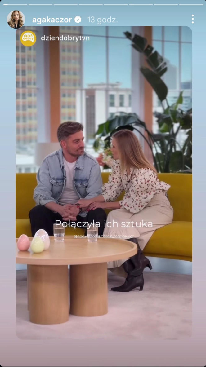 W takich spodniach przyszła do "DDTVN". Agnieszka Kaczorowska zachwyciła wiosenną stylizacją