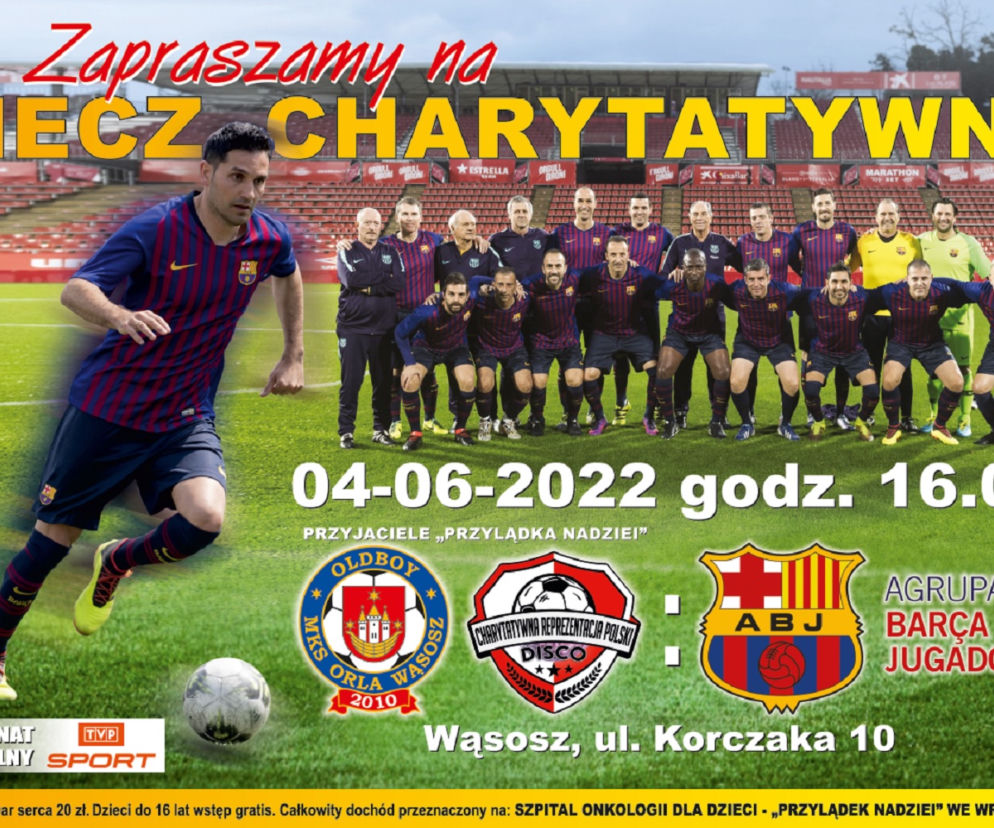  Gwiazdy FC Barcelona zagrają w Wąsoszu! Legendy przyjadą na mecz charytatywny