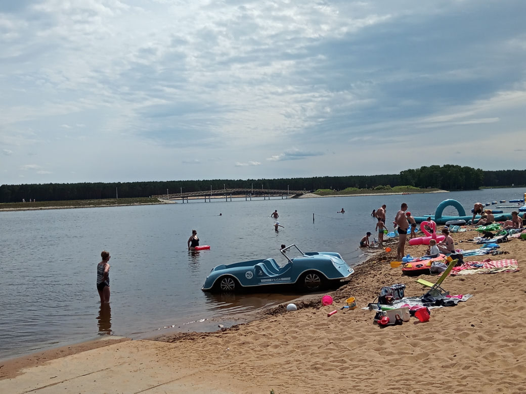 Zalew w Sielpi cieszy się dużą popularnością