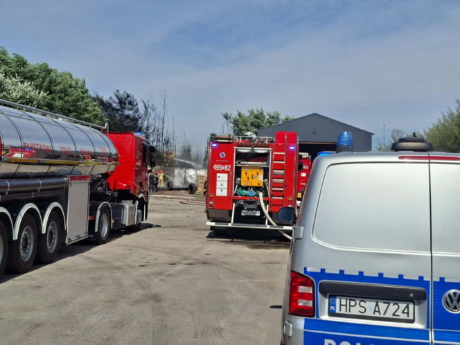 Pożar na Składowej w Starachowicach
