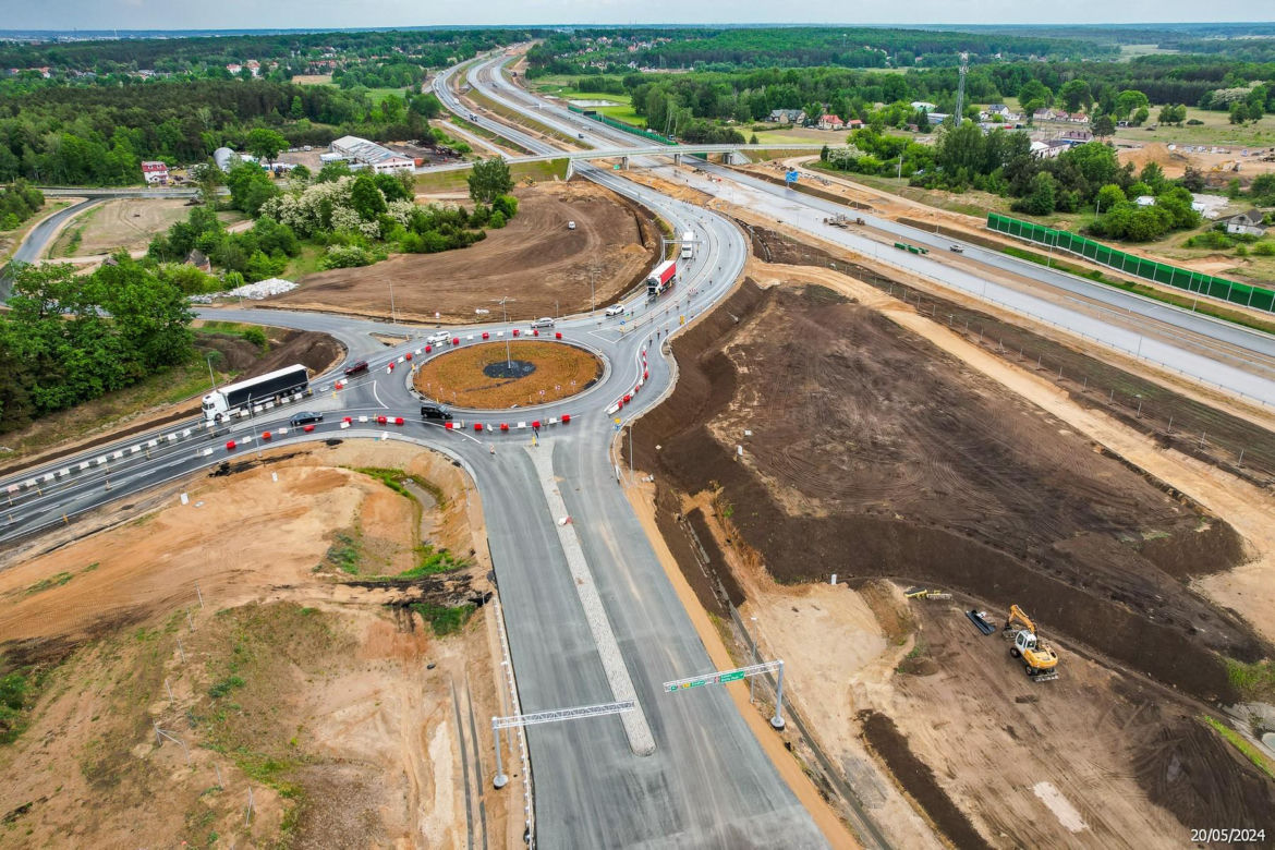 Tak wygląda plac budowy autostrady A2 od węzła Siedlce Zachód do węzła Siedlce Południe 