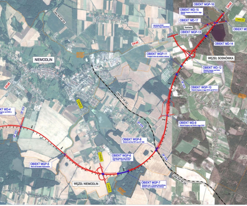 Obwodnica Niemodlina. Jak będzie wyglądała? [ZDJĘCIA, MAPA]