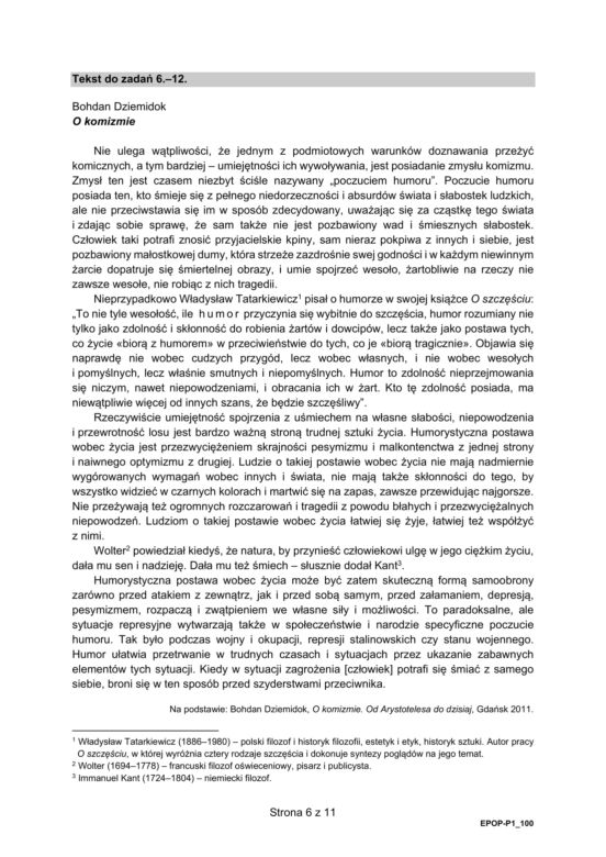 Matura 2021 język polski: ARKUSZ