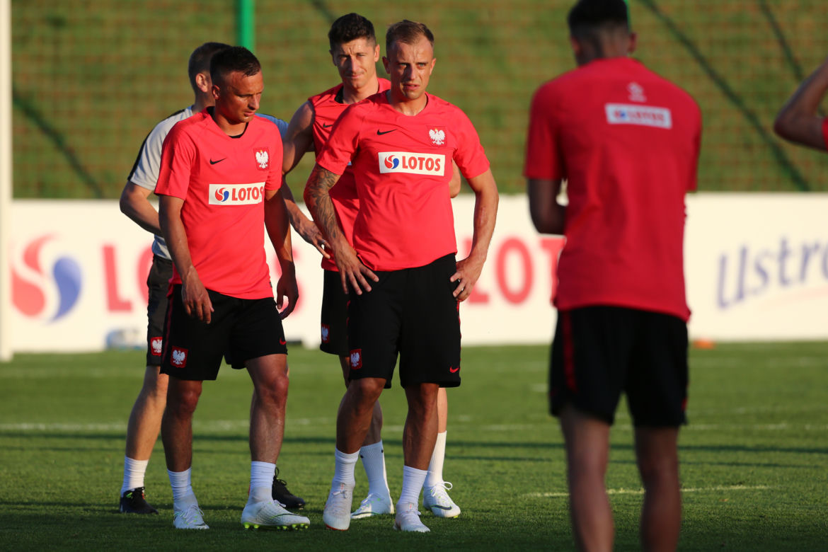 Robert Lewandowski i Sławomir Peszko