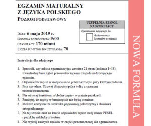 Matura 2019 - język polski
