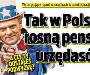 Tak w Polsce rosną pensje urzędasów