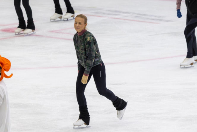 Aneta Zając na łyżwach