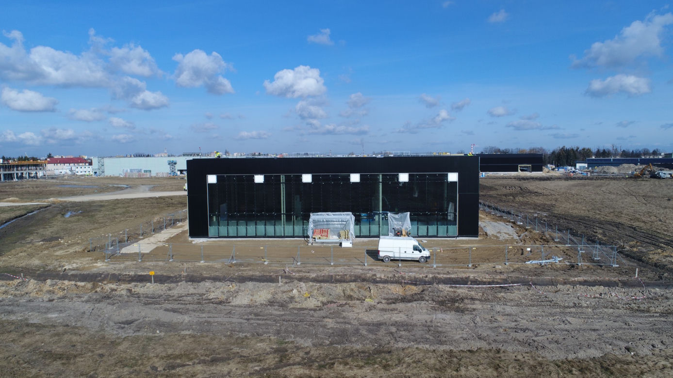 Postępy na budowie lotniska w Radomiu - marzec 2021