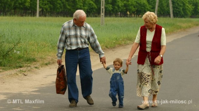 M jak miłość Mateusz Mostowiak (Krystian Domagała), Lucjan Mostowiak (Witold Pyrkosz), Barbara Mostowiak (Teresa Lipowska)