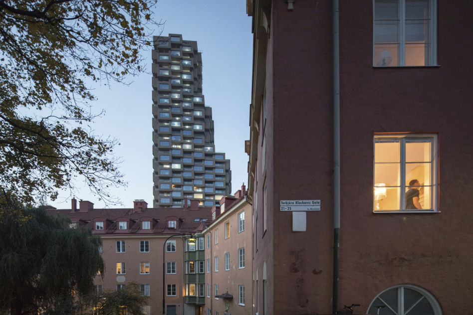 Wieżowce Norra Tornen w Sztokholmie