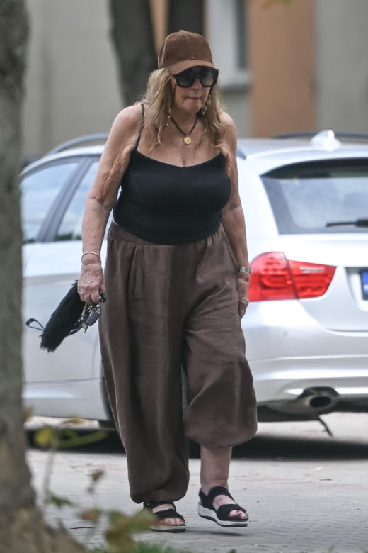Agnieszka Perepeczko wystroiła się na bazar