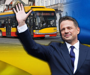 Trzaskowski oddaje je Ukrainie. Autobusy pojadą do Drohobycza