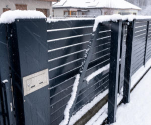 Zamarznięta brama nie chce się otworzyć?