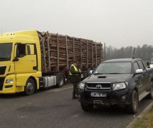 Wzmożone akcje na Opolu. Ciężarówki z nadmiarem drewna przyłapane przez Inspekcję Transportu Drogowego