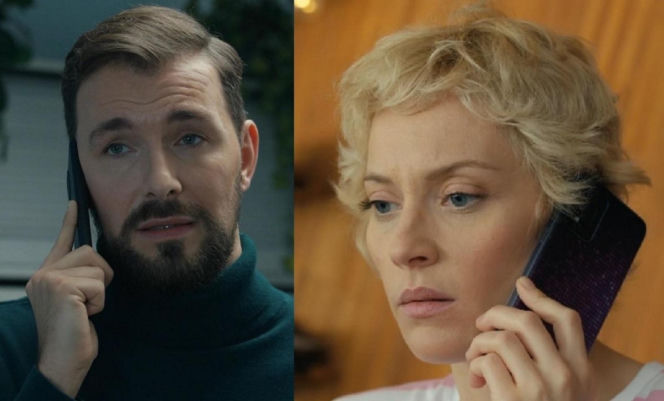 Barwy szczęścia, odcinek 3276. Marcin Kodur (Oskar Stoczyński), Renata (Anna Mrozowska)