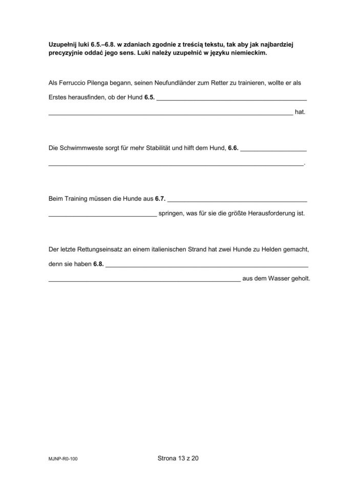 Matura 2026: NIEMIECKI rozszerzony 12.05.2026r. Arkusze CKE [Formuła 2023]