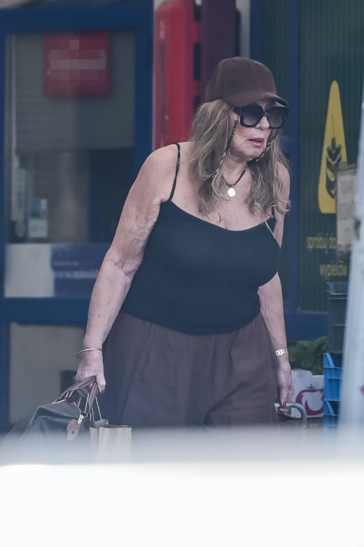 Agnieszka Perepeczko wystroiła się na bazar