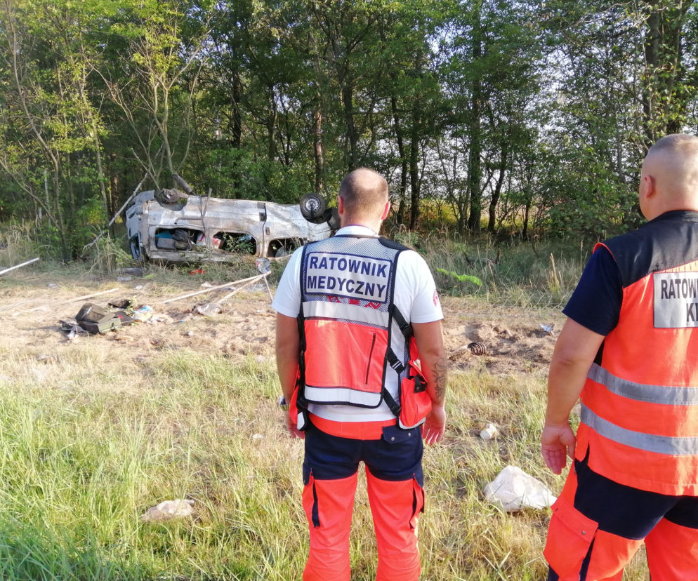 Wypadek busa na A4
