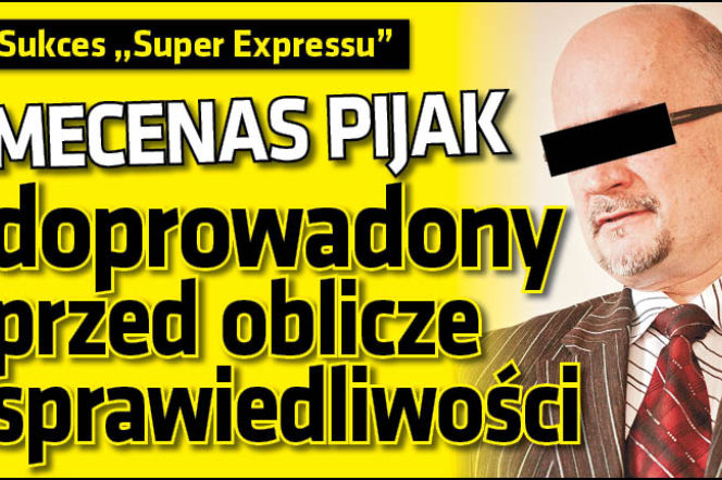 Doprowadziliśmy Mecenasa Pijaka przed oblicze sądu
