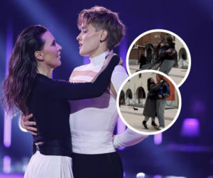 Rozpromienione Janja Lesar i Katarzyna Zillmann tańcują na ulicy. Fajna para?