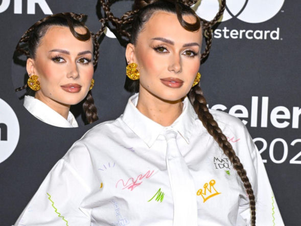 Wersow z gołym ciążowym brzuchem i fikuśną fryzurą na czerwonym dywanie. Musicie to zobaczyć