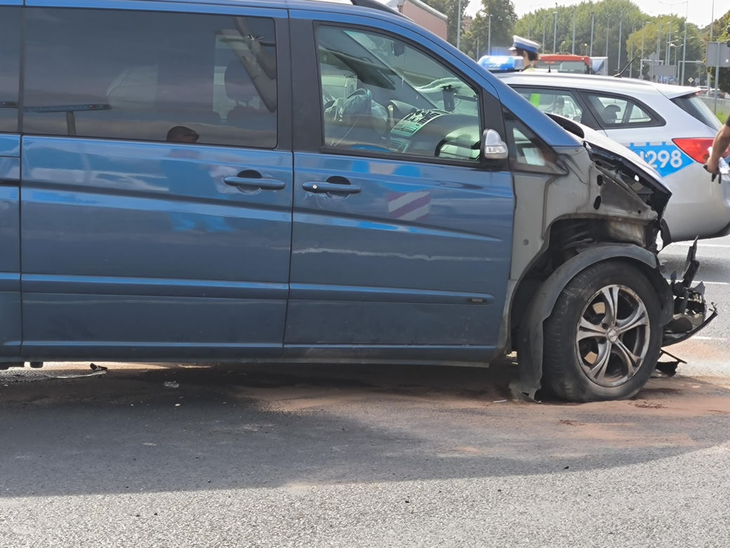 Wypadek pod Trapezem w Lesznie