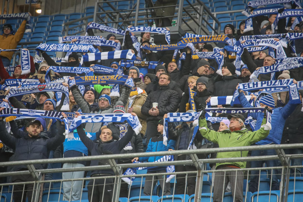  Tak bawili się kibice na meczu Lech Poznań - Piast Gliwice