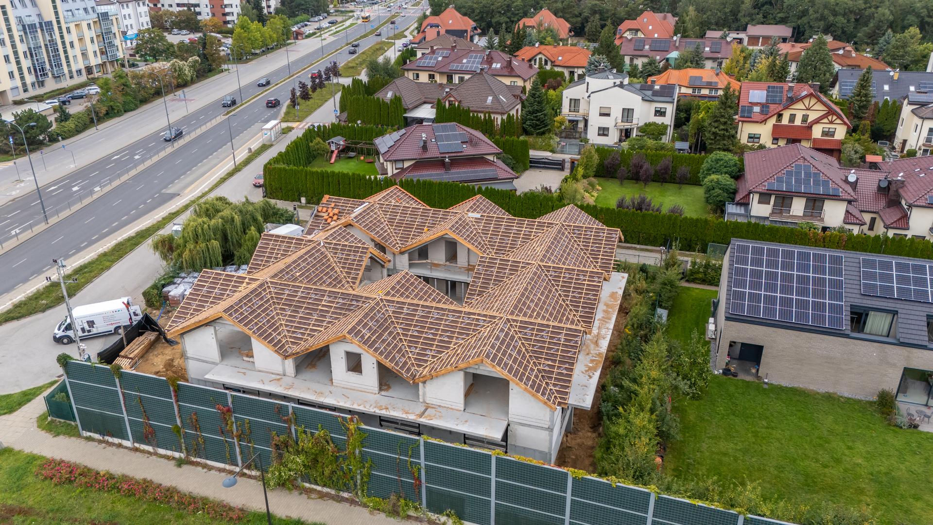 Plac budowy przy ul. Relaksowej 10A w Warszawie
