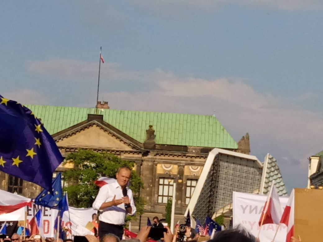 Wiec Donalda Tuska w Poznaniu