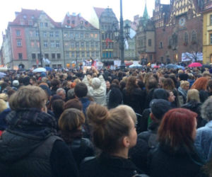 Czarny protest we Wrocławiu