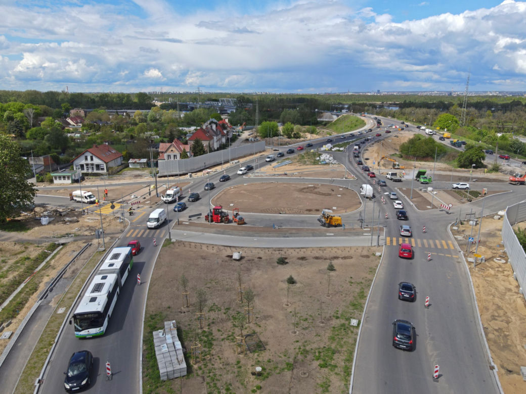 Budowa węzła Granitowa - maj 2021